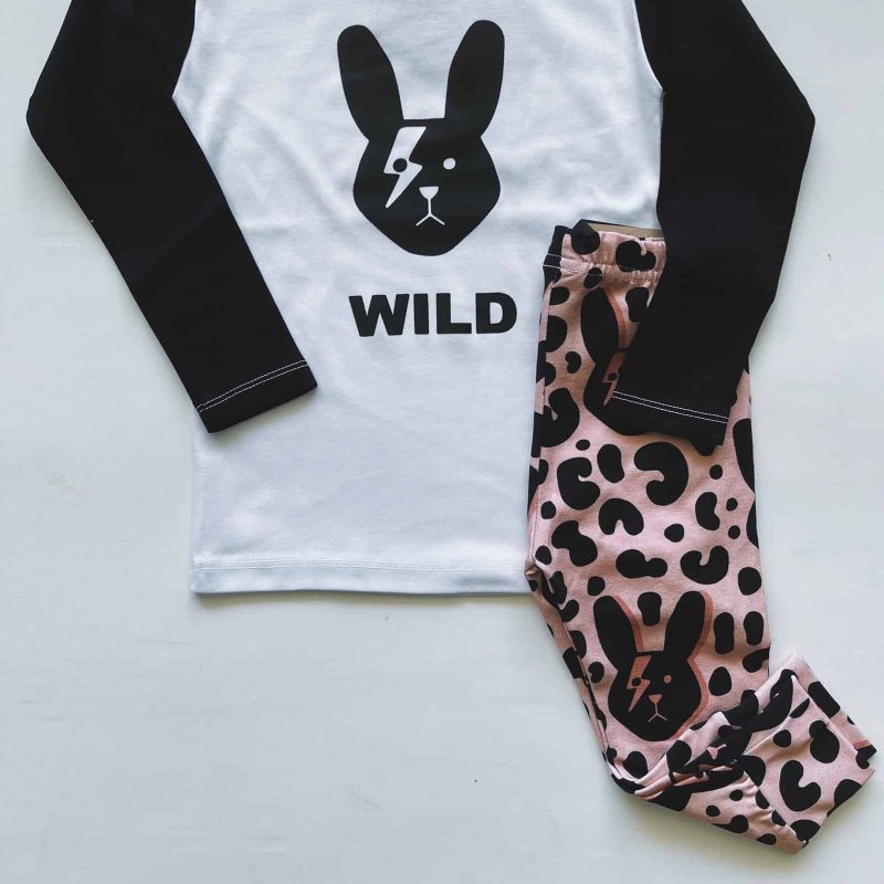 ⁦WILD BUNNY -חולצת בייסבול⁩ – תמונה ⁦3⁩