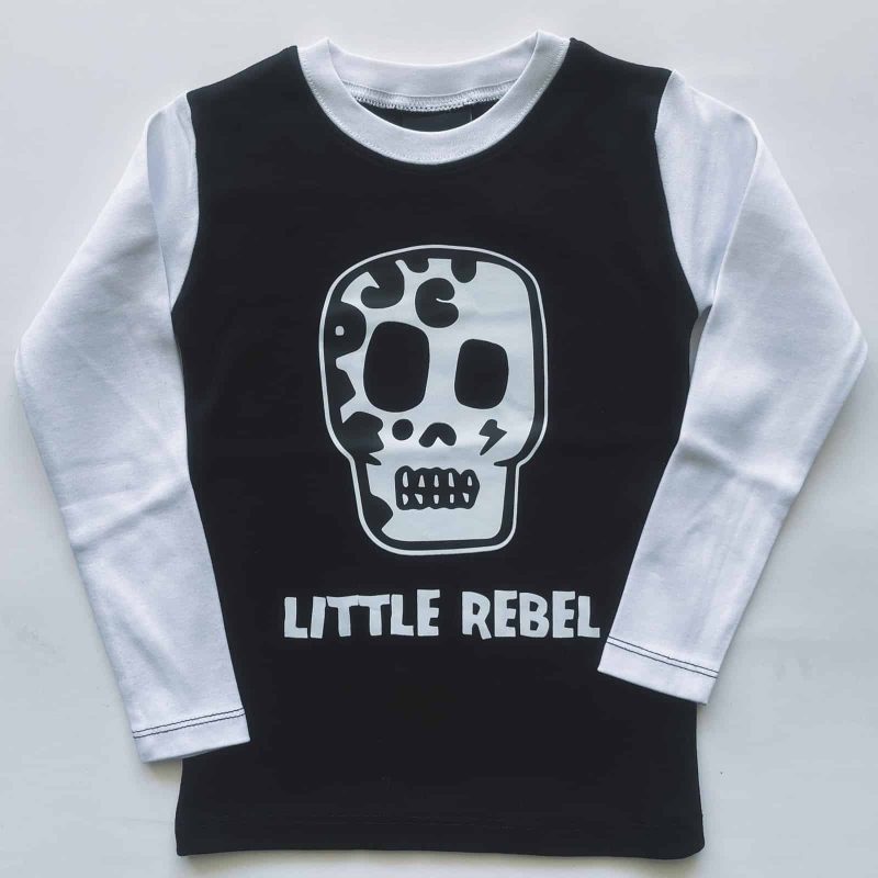 ⁦LITTLE REBEL - חולצת בייסבול⁩ – תמונה ⁦4⁩